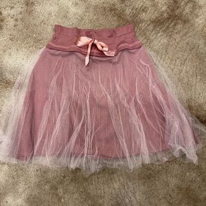 NWT GMS Argentina Made 100% Cotton Blush Pink Tulle Skirt Size 4T